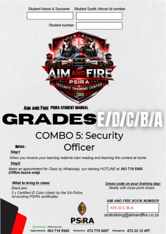 Grade E/D/C/B/A